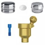 Angular Titanium Ball Attachment 18° Premium Set + 1 Sillicone + Metal Cap + Protective Disc Internal Hex (SP)