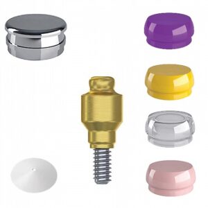 Titanium Low-Profile Lock Premium Set + 4 Sillicone + Metal Cap + Protective Disc Internal Hex (SP)