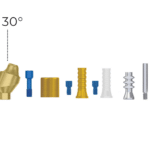 Angular Premium Multi-Unit Abutment 30° Full Set (11 part's) - Internal Hex (SP)