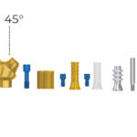 Angular Premium Multi-Unit Abutment 45° Full Set (11 part's) - Internal Hex (SP)