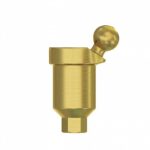 Angular Titanium Ball Attachment 30° Premium Set + 1 Sillicone Cap + Metal Cap + Safe Ring Internal Hex (SP) - Image 3