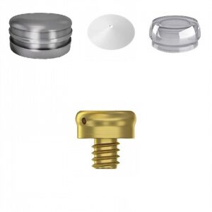 Bar For Titanium Locator Attachment Premium Set + 1 Sillicone + Metal Cap + Protective Disc