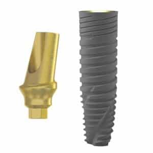 AMG® Dental Implant SLA Active+Aesthetic Angular Concave Abutment – Internal Hex (SP)