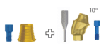 AMG Angular Multi-Unit Abutment 18° + Titanuim Base For Multi Unit - Internal Hex