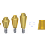 AMG Straight Multi-Unit Abutment + Titanium Base For Multi Unit - ®V7 RP implant - Conical Connection