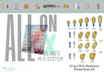AMG ®All On X Kit - 42 pcs Multi Unit Abutment Mixed Size's - Internal Hex