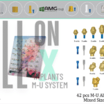 AMG ®All On X Kit - 42 pcs Multi Unit Abutment Mixed Size's - Internal Hex