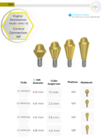 AMG Straight Multi-Unit Abutment - ®V7 NP implant - Conical Connection - Image 6