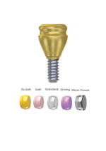 Straight Titanium LocKit Attachment Premium Set + 4 Sillicone + Metal Cap + Protective Disc - Conical Connection (NP) - Image 3