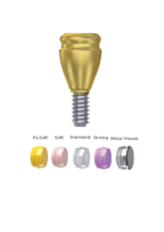 Straight Titanium LocKit Attachment Premium Set + 4 Sillicone + Metal Cap + Protective Disc - Conical Connection (NP) - Image 4