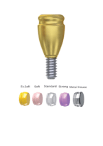 Straight Titanium LocKit Attachment Premium Set + 4 Sillicone + Metal Cap + Protective Disc - Conical Connection (NP) - Image 5