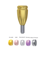Straight Titanium LocKit Attachment Premium Set + 4 Sillicone + Metal Cap + Protective Disc - Conical Connection (NP) - Image 6