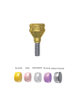 Straight Titanium LocKit Attachment Premium Set + 4 Sillicone + Metal Cap + Protective Disc - Conical Connection (RP) - Image 2