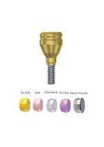 Straight Titanium LocKit Attachment Premium Set + 4 Sillicone + Metal Cap + Protective Disc - Conical Connection (RP) - Image 3