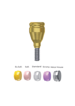 Straight Titanium LocKit Attachment Premium Set + 4 Sillicone + Metal Cap + Protective Disc - Conical Connection (RP) - Image 4