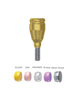 Straight Titanium LocKit Attachment Premium Set + 4 Sillicone + Metal Cap + Protective Disc - Conical Connection (RP) - Image 5