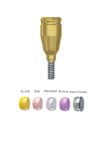Straight Titanium LocKit Attachment Premium Set + 4 Sillicone + Metal Cap + Protective Disc - Conical Connection (RP) - Image 6