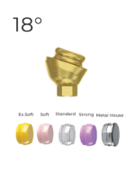 Angular 18° LocKit Attachment Premium Set + 4 Sillicone + Metal Cap + Protective Disc - Conical Connection (NP) - Image 2