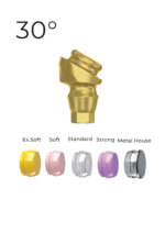 Angular 30° LocKit Attachment Premium Set + 4 Sillicone + Metal Cap + Protective Disc - Conical Connection (NP) - Image 3