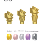 Angular 30° LocKit Attachment Premium Set + 4 Sillicone + Metal Cap + Protective Disc - Conical Connection (RP)