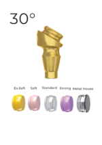 Angular 30° LocKit Attachment Premium Set + 4 Sillicone + Metal Cap + Protective Disc - Conical Connection (RP) - Image 4