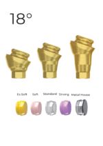 Angular 18° LocKit Attachment Premium Set + 4 Sillicone + Metal Cap + Protective Disc - Conical Connection (RP)