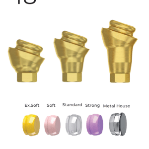 Angular 18° LocKit Attachment Premium Set + 4 Sillicone + Metal Cap + Protective Disc - Conical Connection (RP)