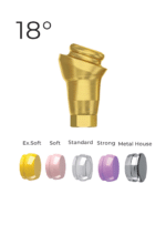 Angular 18° LocKit Attachment Premium Set + 4 Sillicone + Metal Cap + Protective Disc - Conical Connection (RP) - Image 4