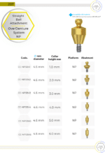 Straight Titanium Ball Attachment Premium Set + 1 Sillicone + Metal Cap + Protective Disc - Conical Connection (NP) - Image 11